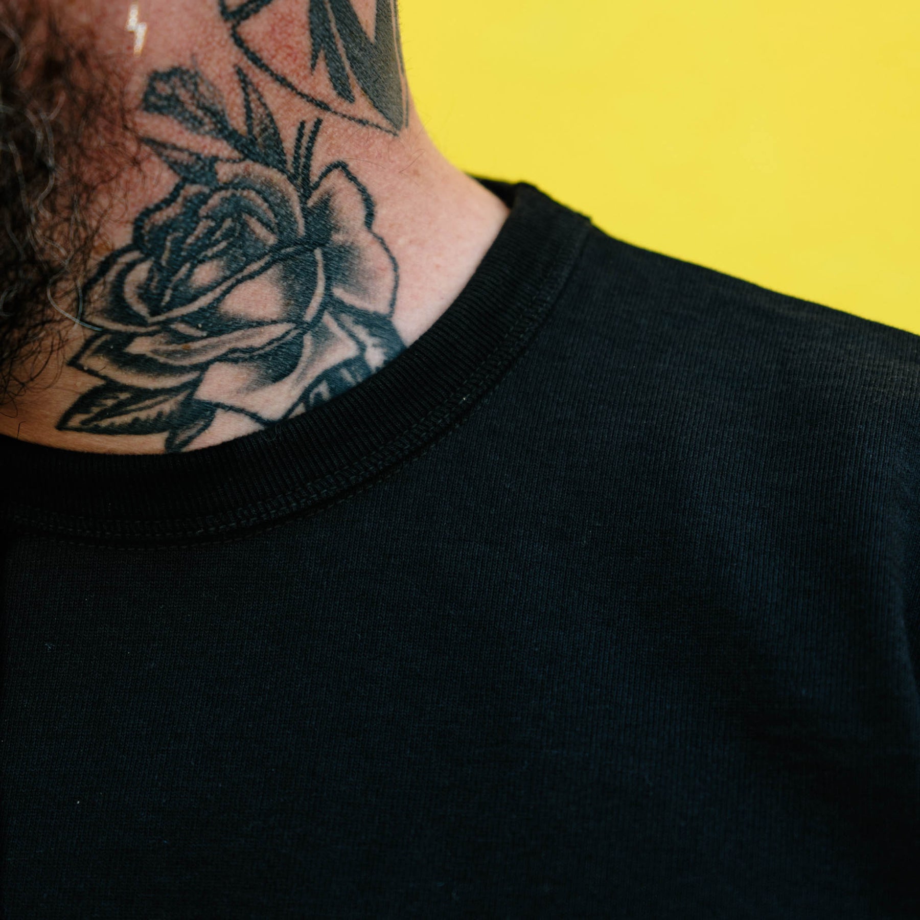The Flat Head FN-HTK-001 20oz Heavyweight T-Shirt Black