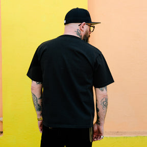 The Flat Head FN-HTK-001 20oz Heavyweight T-Shirt Black