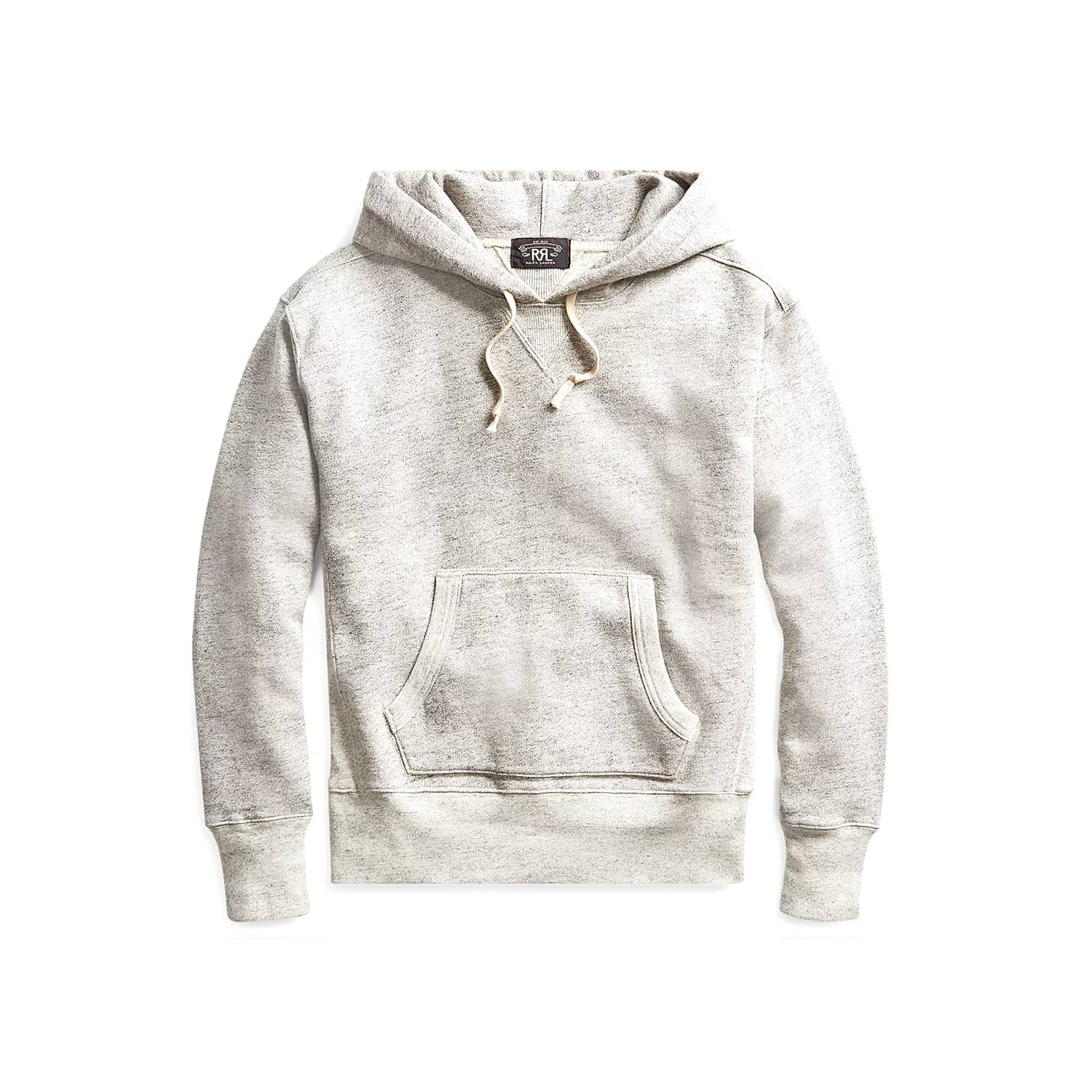 RRL Fleece Hoodie Athletic Gray Heather