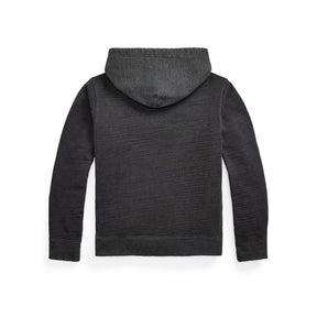 RRL French Terry Hoodie Charcoal Heather/ Multi