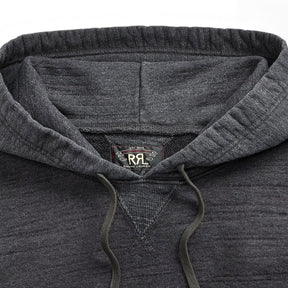 RRL French Terry Hoodie Charcoal Heather/ Multi
