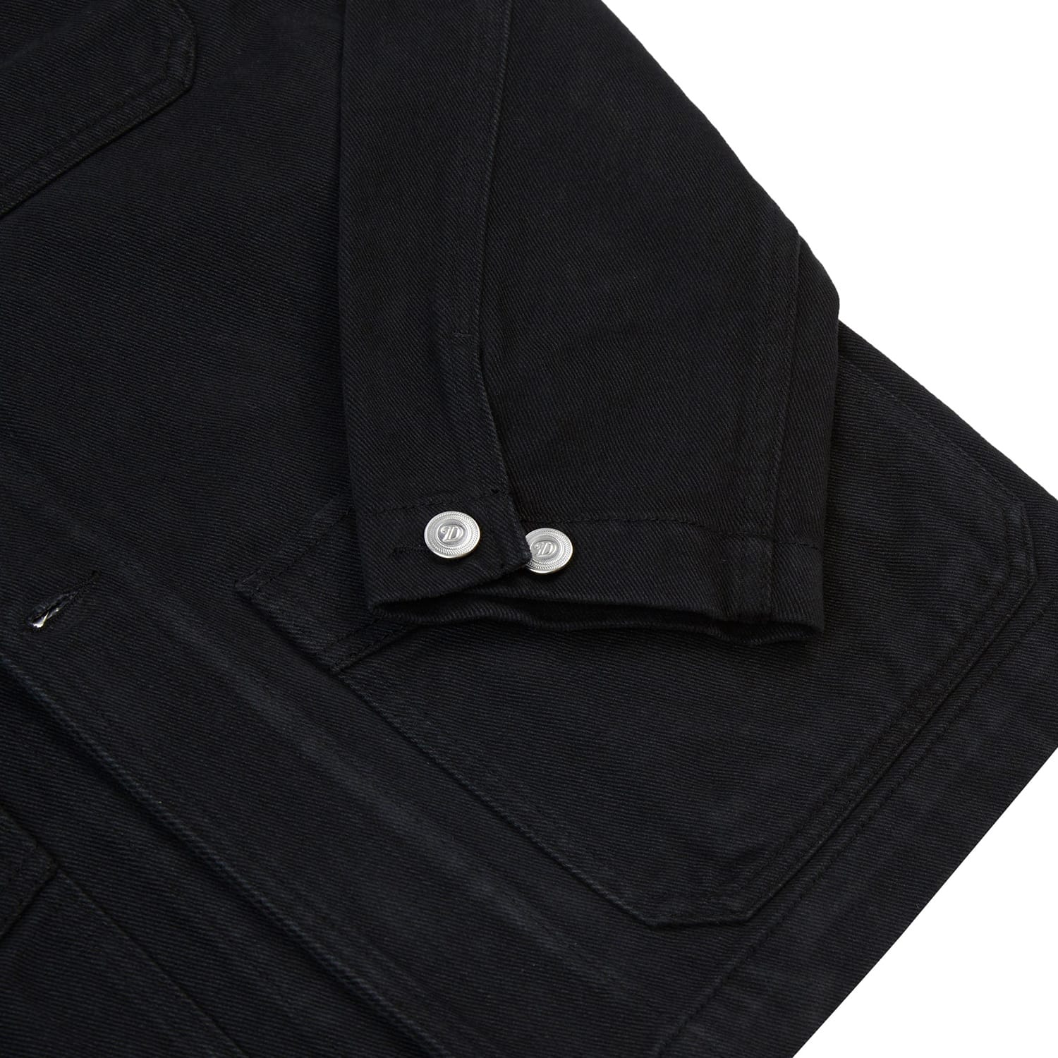 Drake's Black Heavy Twill Cotton Five-Pocket Chore Jacket