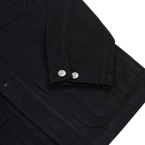 Drake's Black Heavy Twill Cotton Five-Pocket Chore Jacket