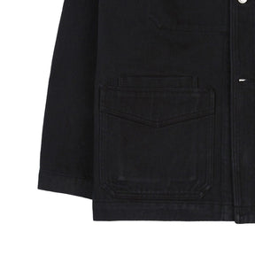 Drake's Black Heavy Twill Cotton Five-Pocket Chore Jacket