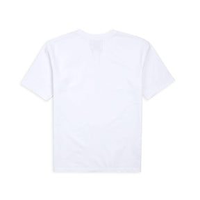 Drake's White Cotton Crew Neck Hiking T-Shirt FINAL SALE
