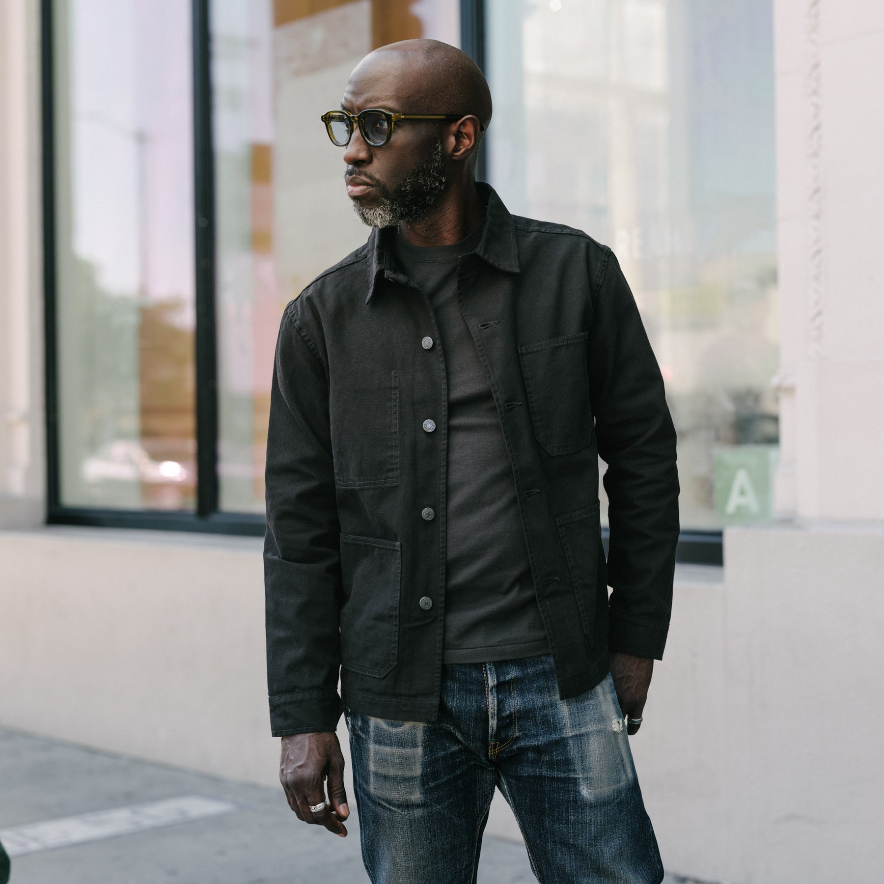 Imogene + Willie Jack Jacket in Overdyed Slate