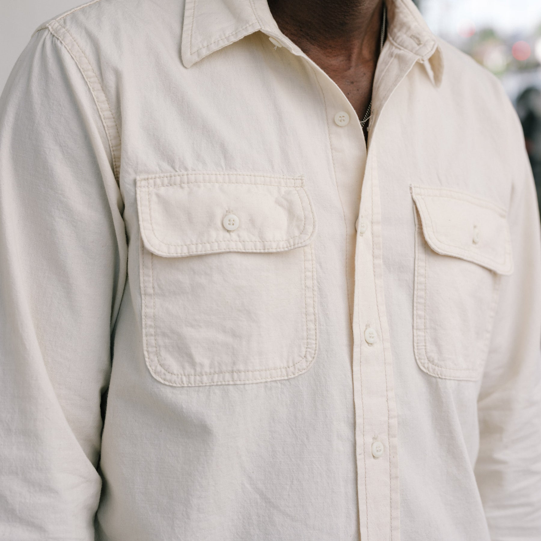 Imogene + Willie Earl Natural Chambray