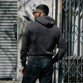 Imogene + Willie Davenport Hoodie in Faded Black