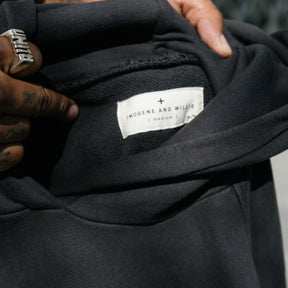 Imogene + Willie Davenport Hoodie in Faded Black
