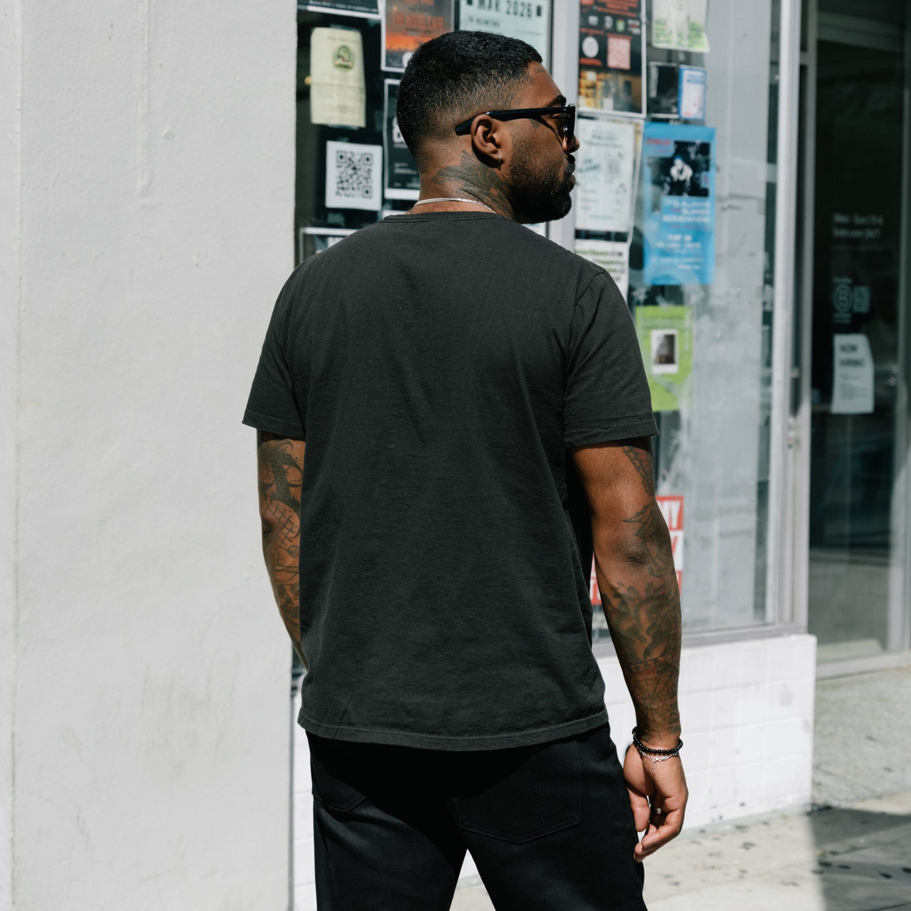 Imogene + Willie Cotton Project Tee in Faded Black