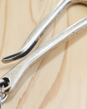 Kobashi Studio Key Chain Twist Super Tumbled 3mm Silver Plated