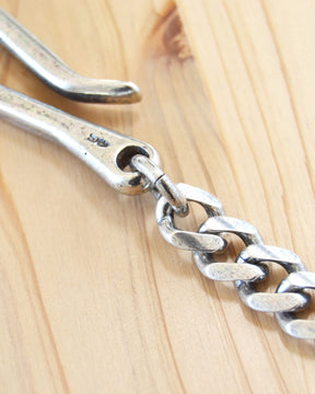 Kobashi Studio Key Chain Twist Super Tumbled 3mm Silver Plated