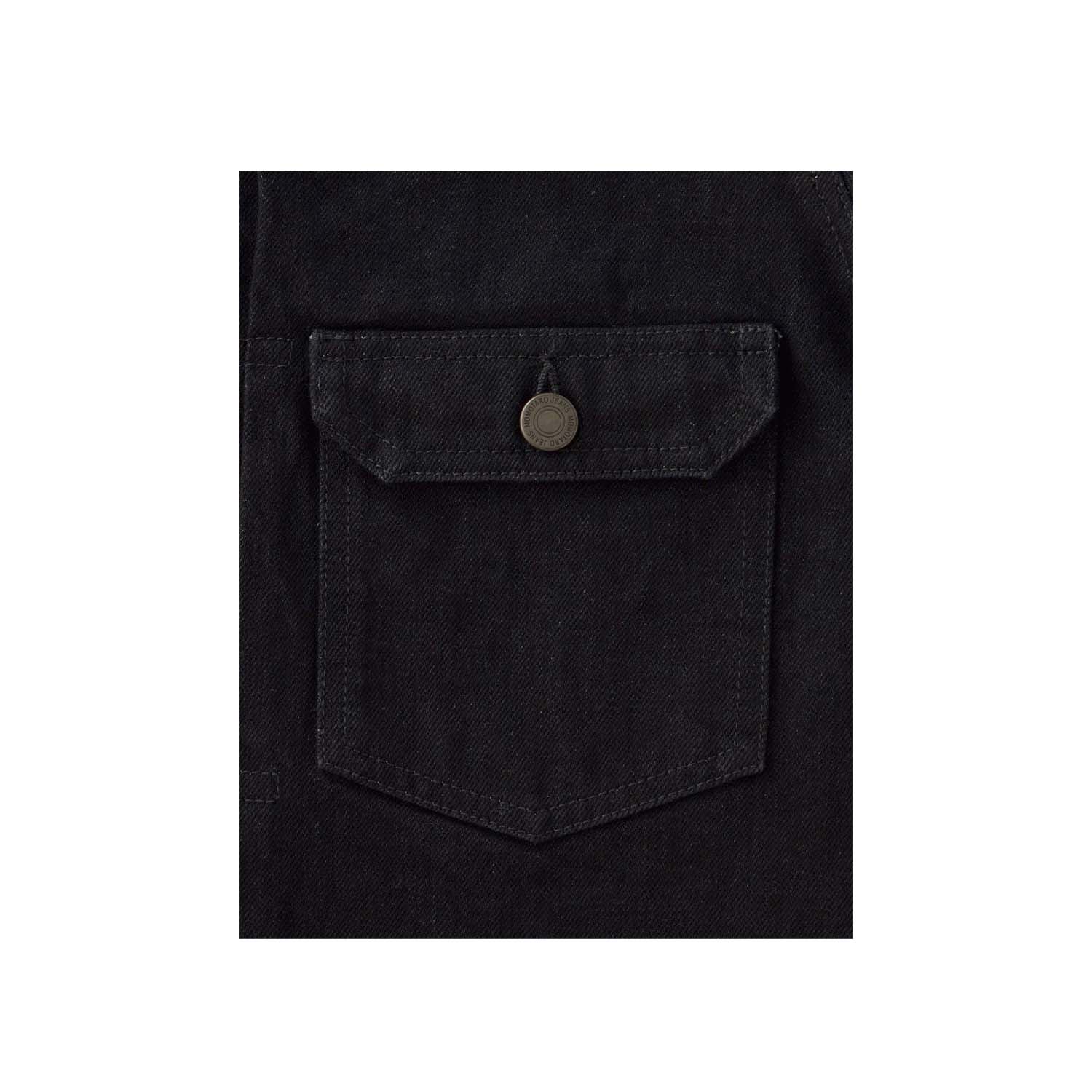 Momotaro MMGJ11025S #002 15.7oz Classic Denim Jacket Black