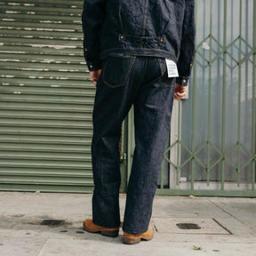 Omoto 0815 13.5oz Denim Loose Fit Button Fly Indigo