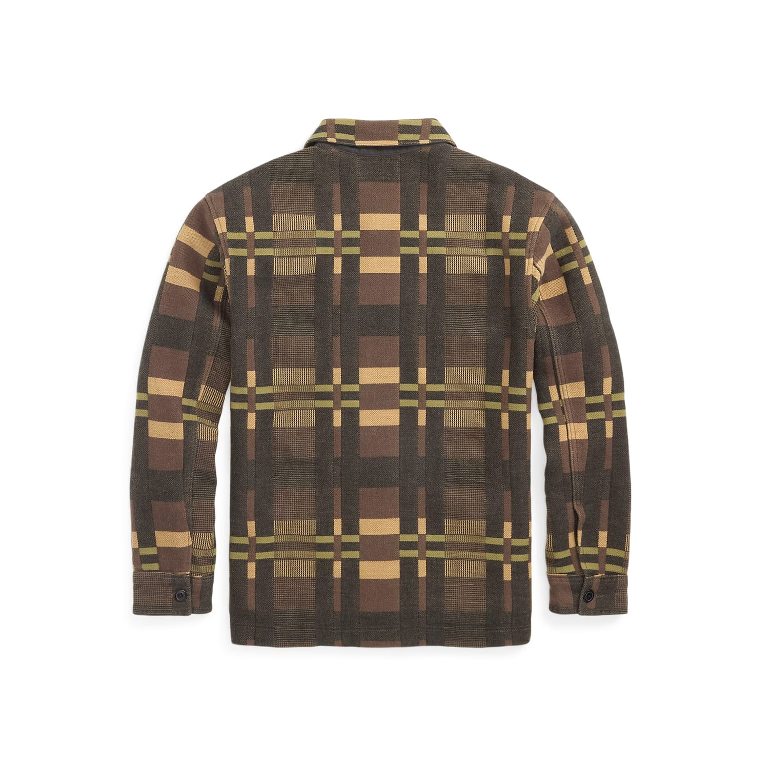RRL Patterned Jacquard Overshirt Brown Multi FINAL SALE