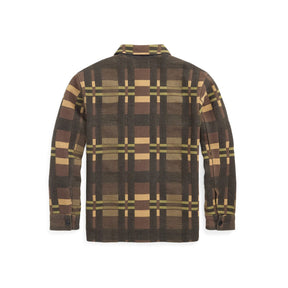RRL Patterned Jacquard Overshirt Brown Multi FINAL SALE