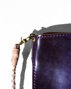 Ewing Dry Goods Gentleman's Billfold Maryam Ghost Purple Shell Cordovan