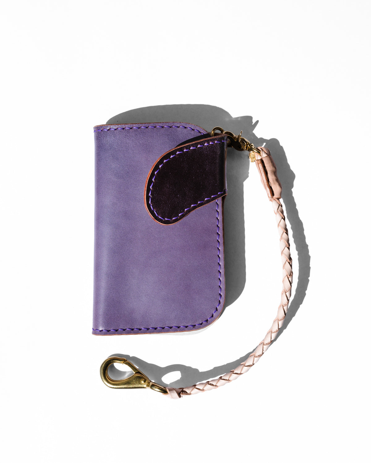Ewing Dry Goods Gentleman's Billfold Maryam Ghost Purple Shell Cordovan
