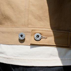 Rogue Territory Supply Jacket Rinsed Selvedge Denim Tan FINAL SALE