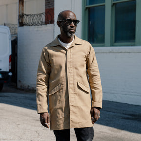 Rogue Territory Trench Coat Dry Wax Canvas Khaki FINAL SALE