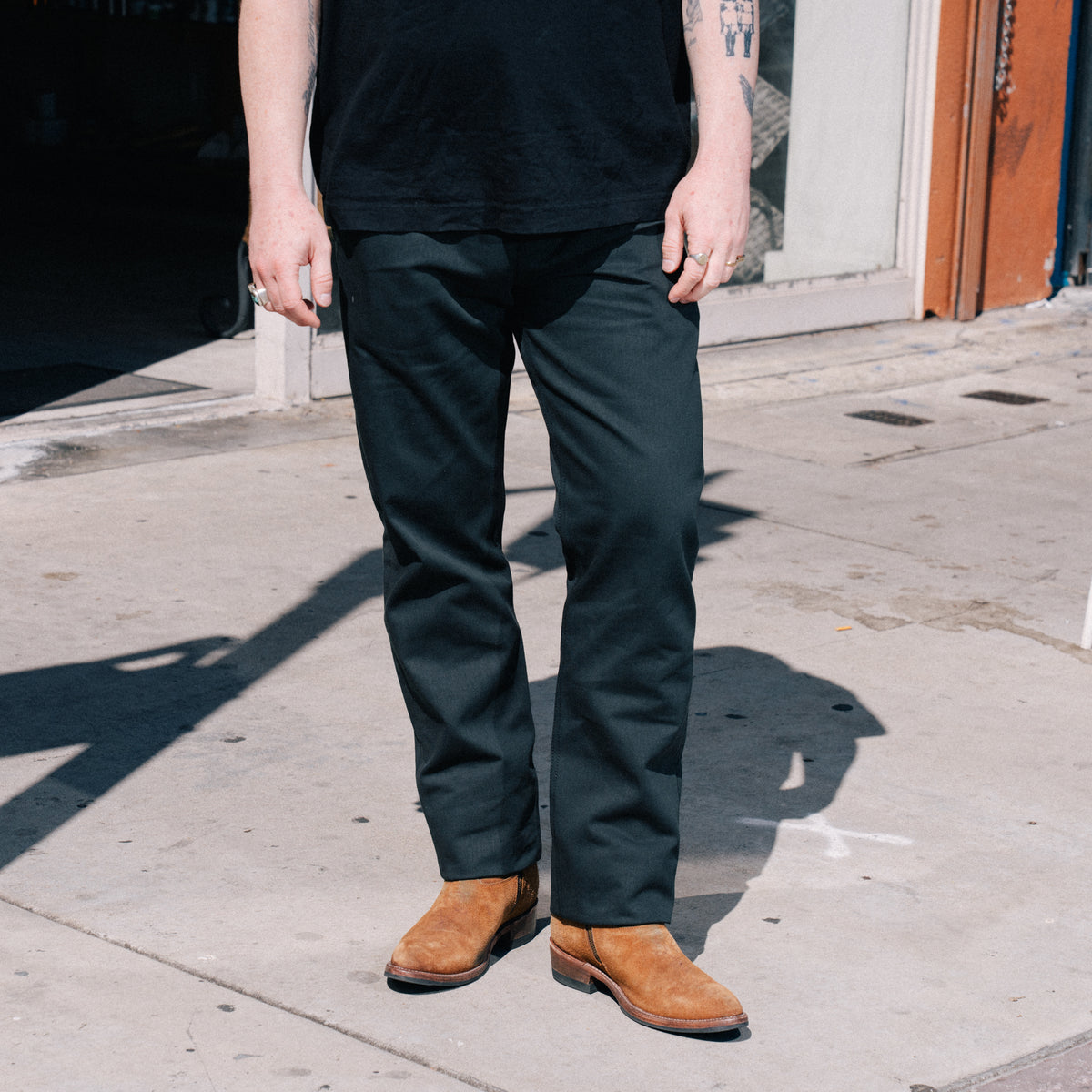 Rogue Territory Officer Trouser High Grey Selvedge FINAL SALE