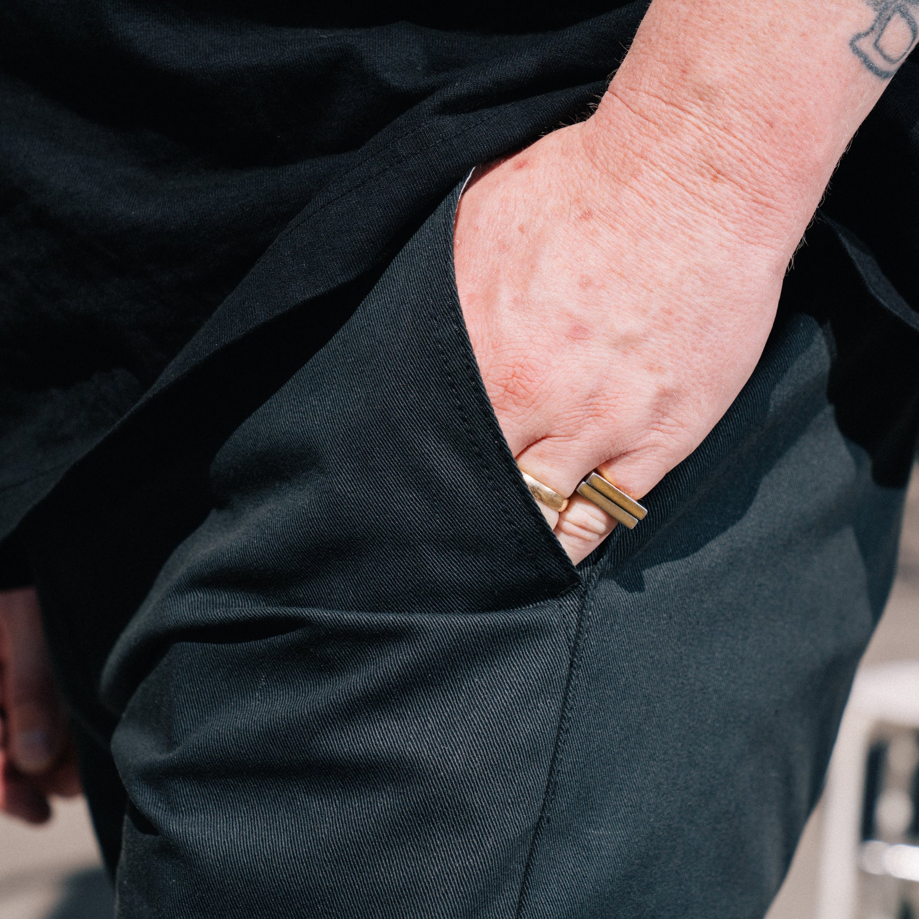 Rogue Territory Officer Trouser High Grey Selvedge FINAL SALE