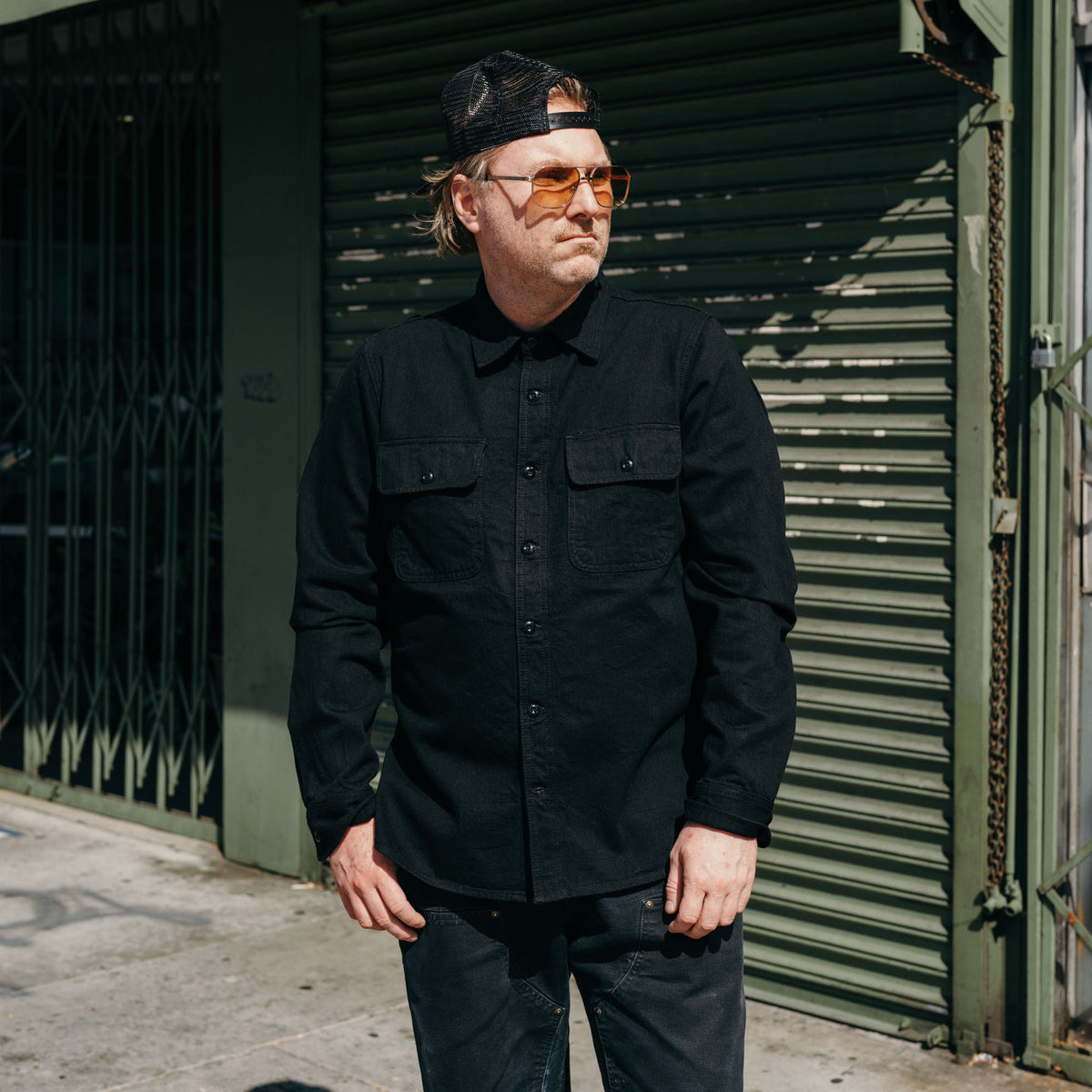 Rogue Territory Field Shirt Rinsed 11oz Stealth FINAL SALE