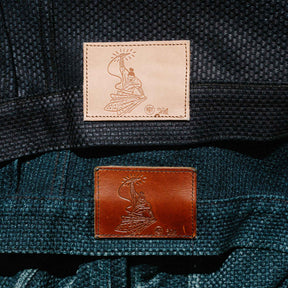 Rogue Territory x Snake Oil Provisions Cruiser Jacket Indigo Sashiko