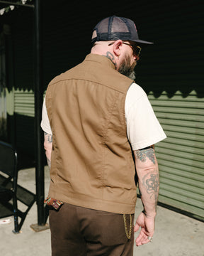 Rogue Territory Supply Vest Dry Wax Canvas Brown FINAL SALE