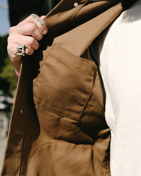 Rogue Territory Supply Vest Dry Wax Canvas Brown FINAL SALE