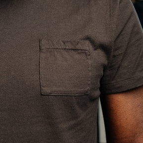 RRL Cotton Jersey Pocket T-Shirt Faded Black Canvas