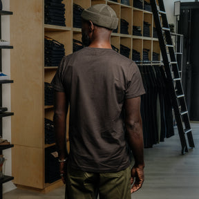 RRL Cotton Jersey Pocket T-Shirt Faded Black Canvas