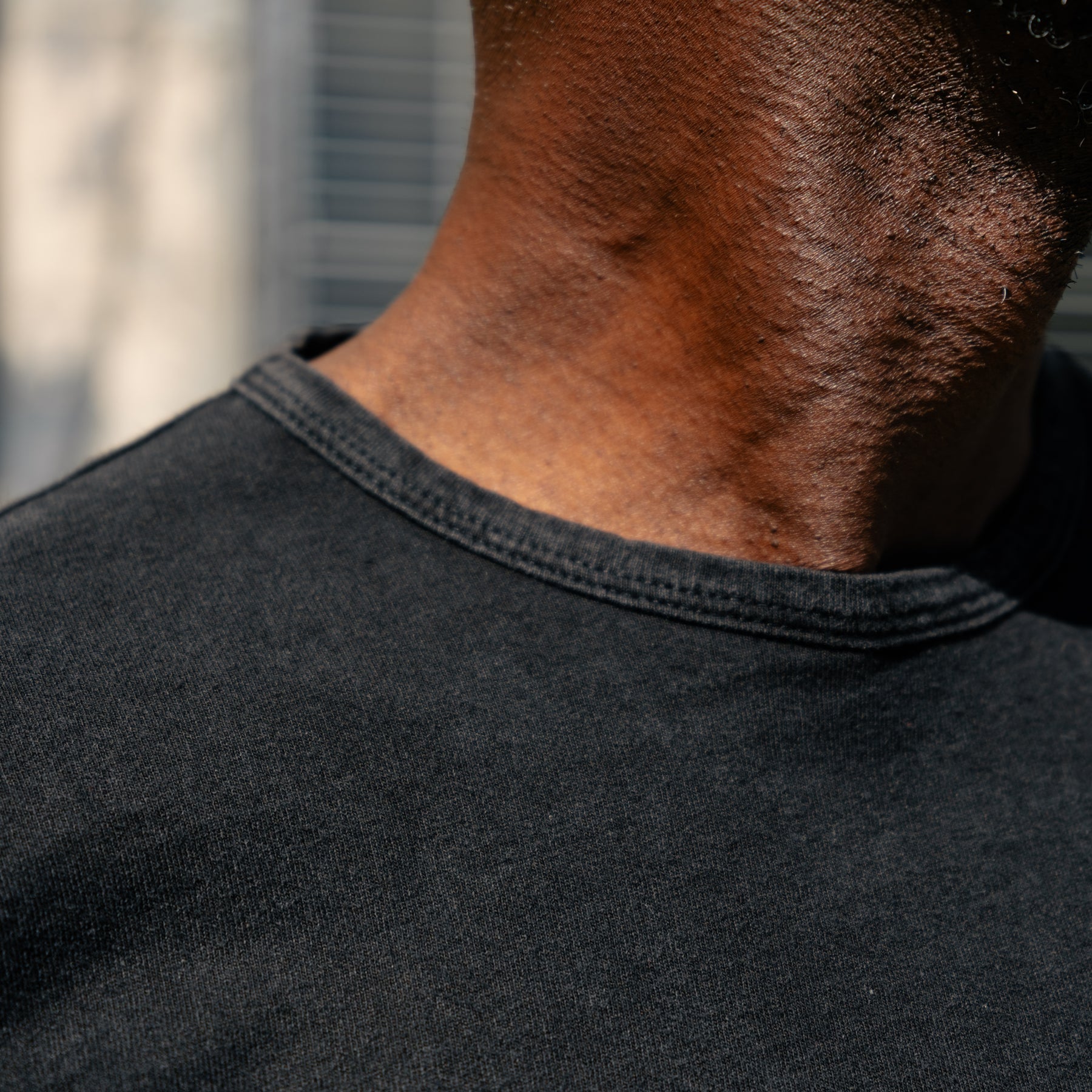 RRL Black Indigo Cotton Crewneck T-Shirt
