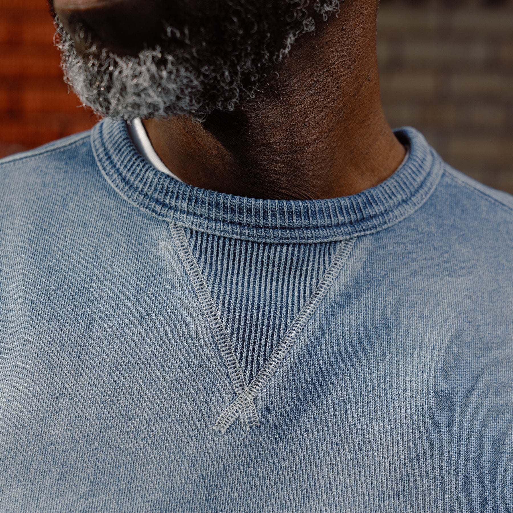 RRL Indigo French Terry Sweatshirt