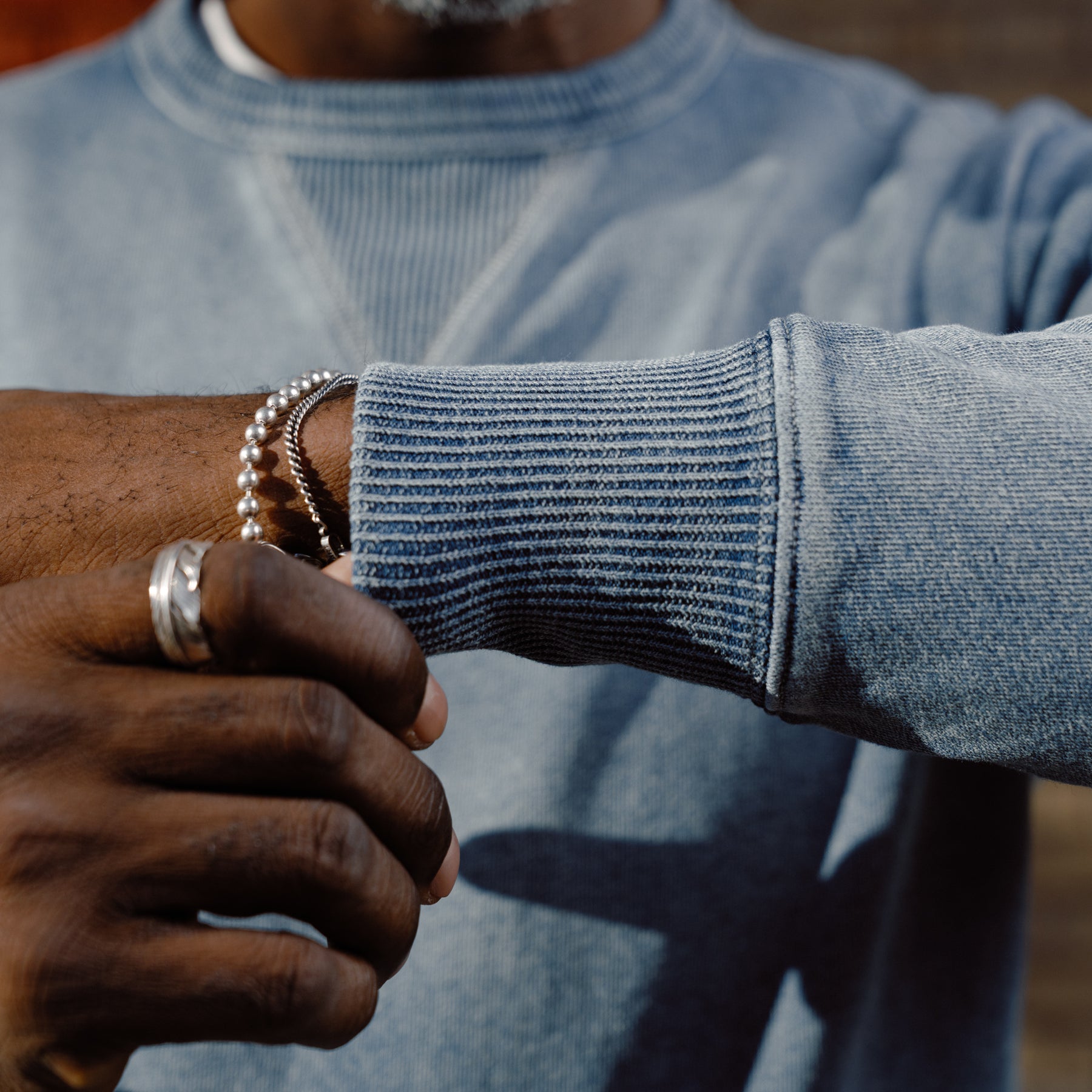 RRL Indigo French Terry Sweatshirt