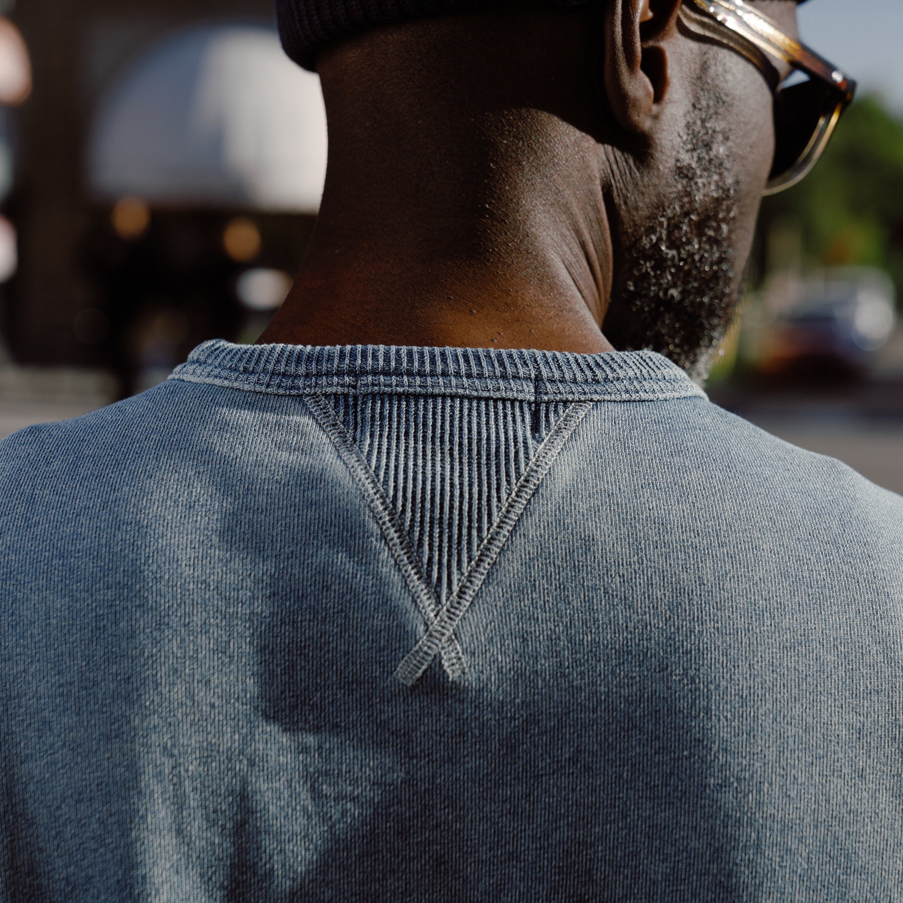 RRL Indigo French Terry Sweatshirt