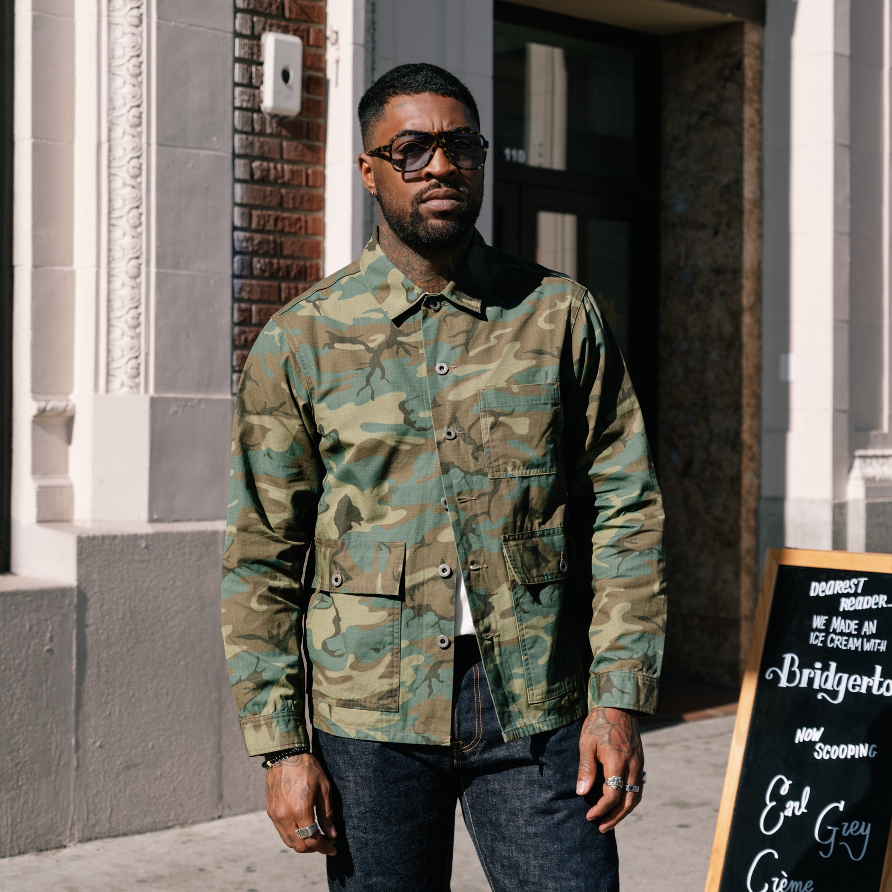 RRL Camo Ripstop Overshirt Camo FINAL SALE