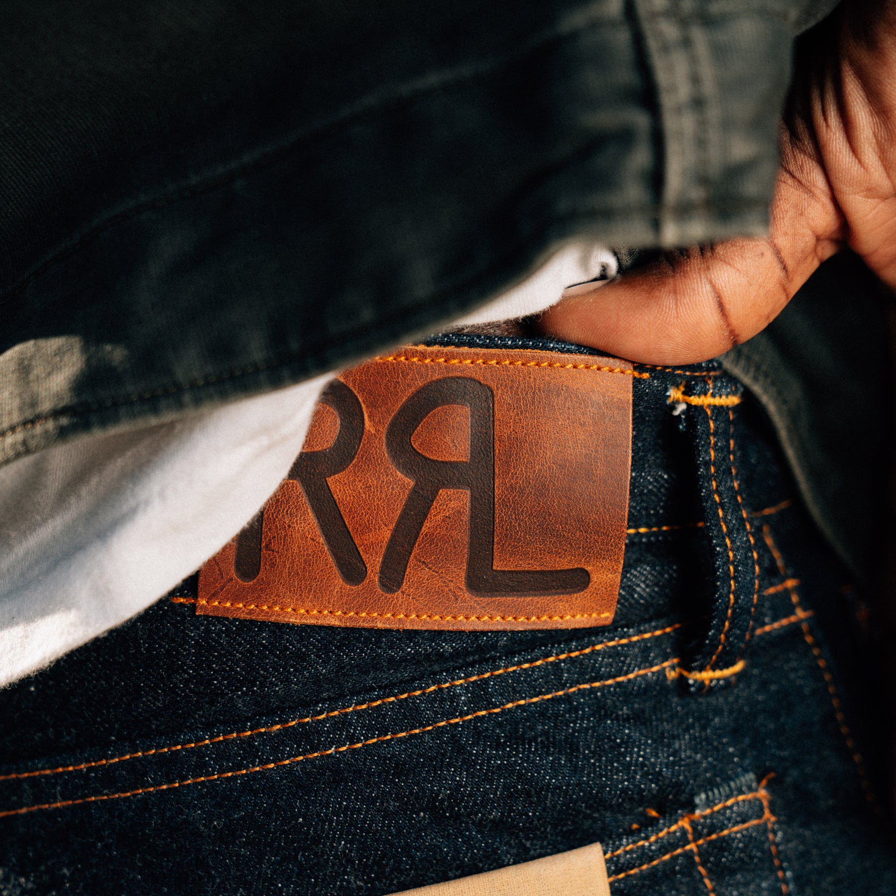 RRL Slim Fit Selvedge Jean Indigo Rinse