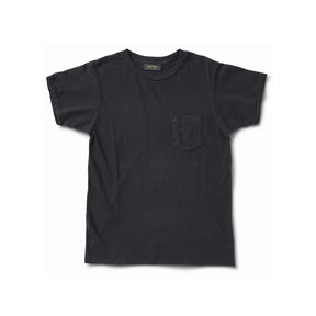 Schaeffer's Garment Hotel Ringspun 40s Pocket Tee Worn Black