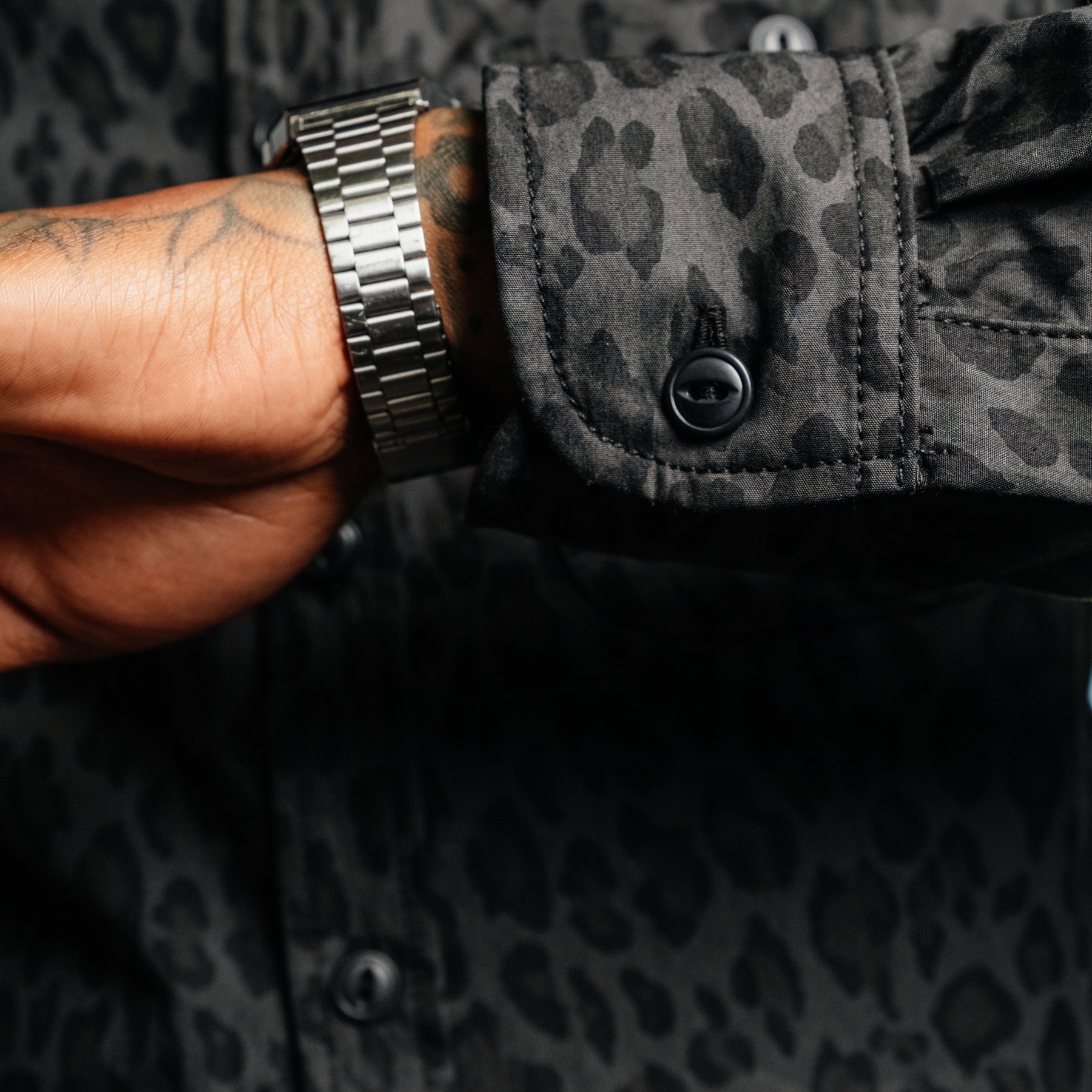 Rogue Territory Oxford Shirt Dark Cheetah Camo FINAL SALE