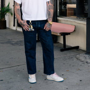 Drake's Stone Wash 14.2oz Japanese Selvedge Denim Five-Pocket Jeans