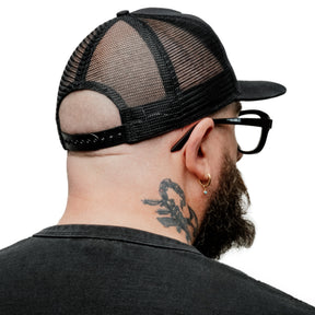 Snake Oil Provisions Los Angeles Palm Key Trucker Hat Black