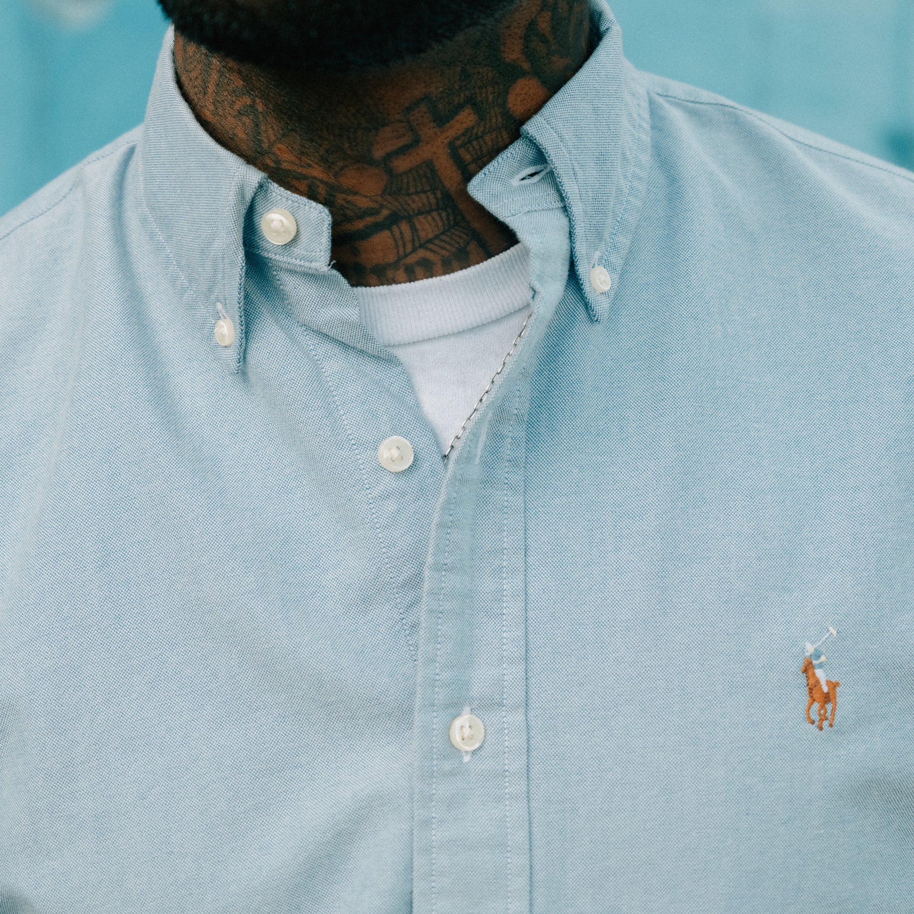 Polo Ralph Lauren Classic Fit Oxford Blue
