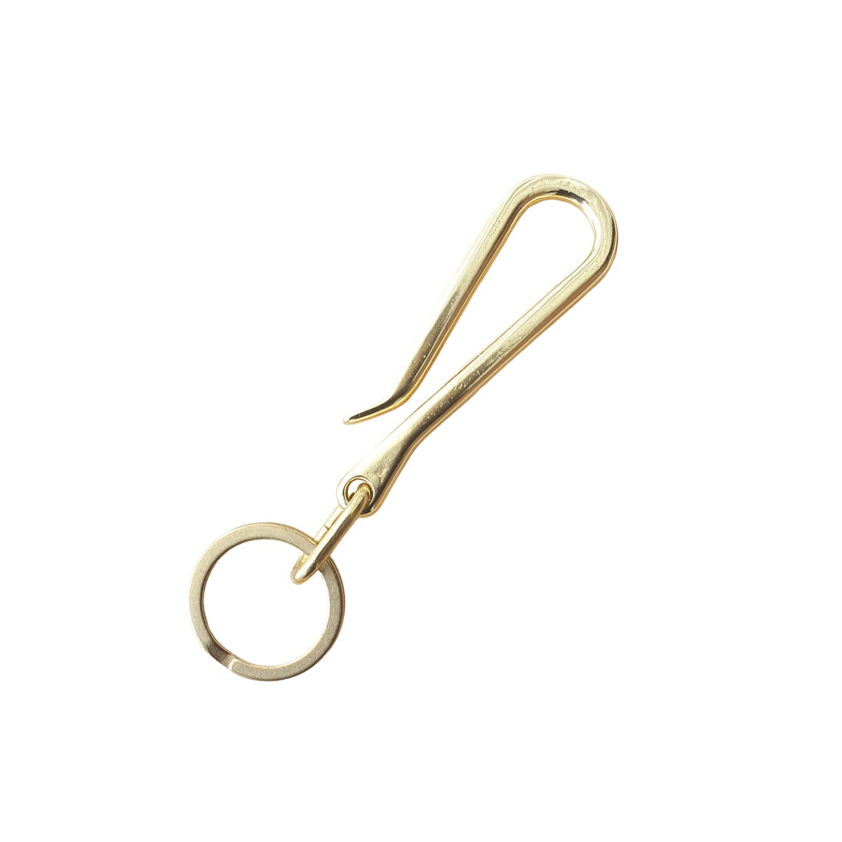 Kobashi Studio Sand Casted Key Hook with Flat Ring Brass
