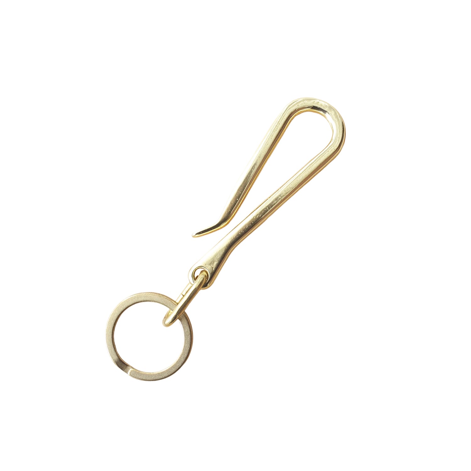 Kobashi Studio Sand Casted Key Hook with Flat Ring Brass