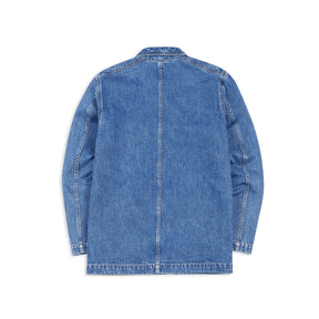 Drake's Bleach Wash Selvedge Denim Five-Pocket Chore Jacket