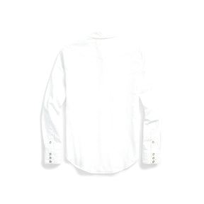 Slim Fit Poplin Western Shirt White