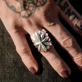 Mt. Hill Silver Succulents Ring Sterling Silver