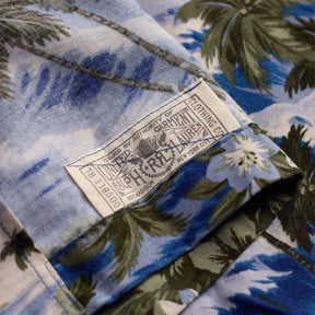 RRL Tropical Print Camp Shirt Blue Multi FINAL SALE