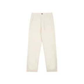 Drake's Ecru Cotton Twill Fatigue Trouser